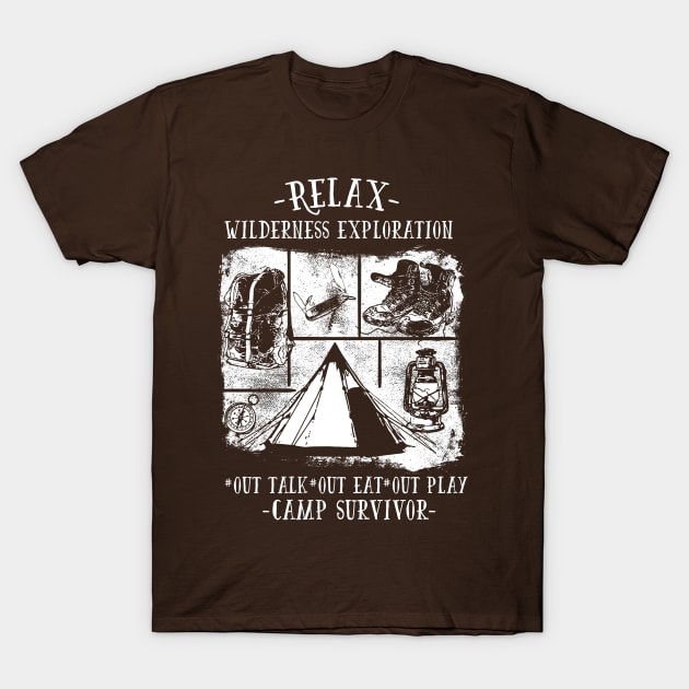 Camp Survivor T-Shirt by ilygraphics